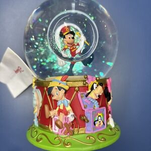 Disney 5" MICKEY‎ MOUSE 75th Anniversary Snowglobe Marching Band Toys